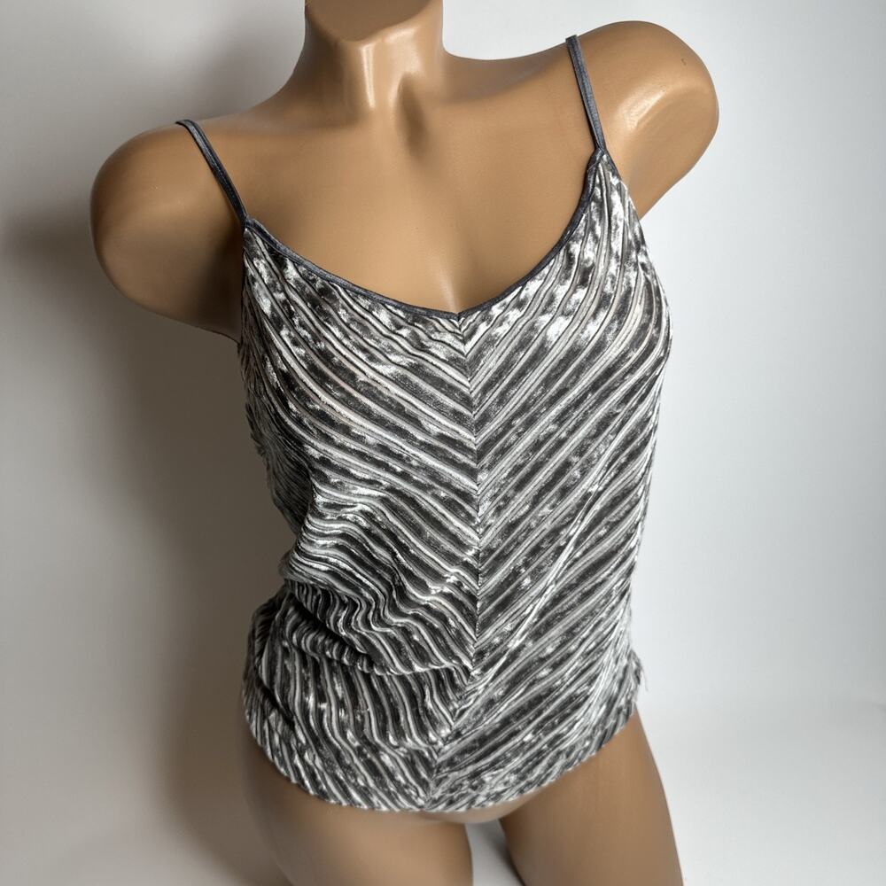 Vintage Esprit Y2K 90s Velvet Camisole Tank Top Small Witchy Whimsigoth Grunge